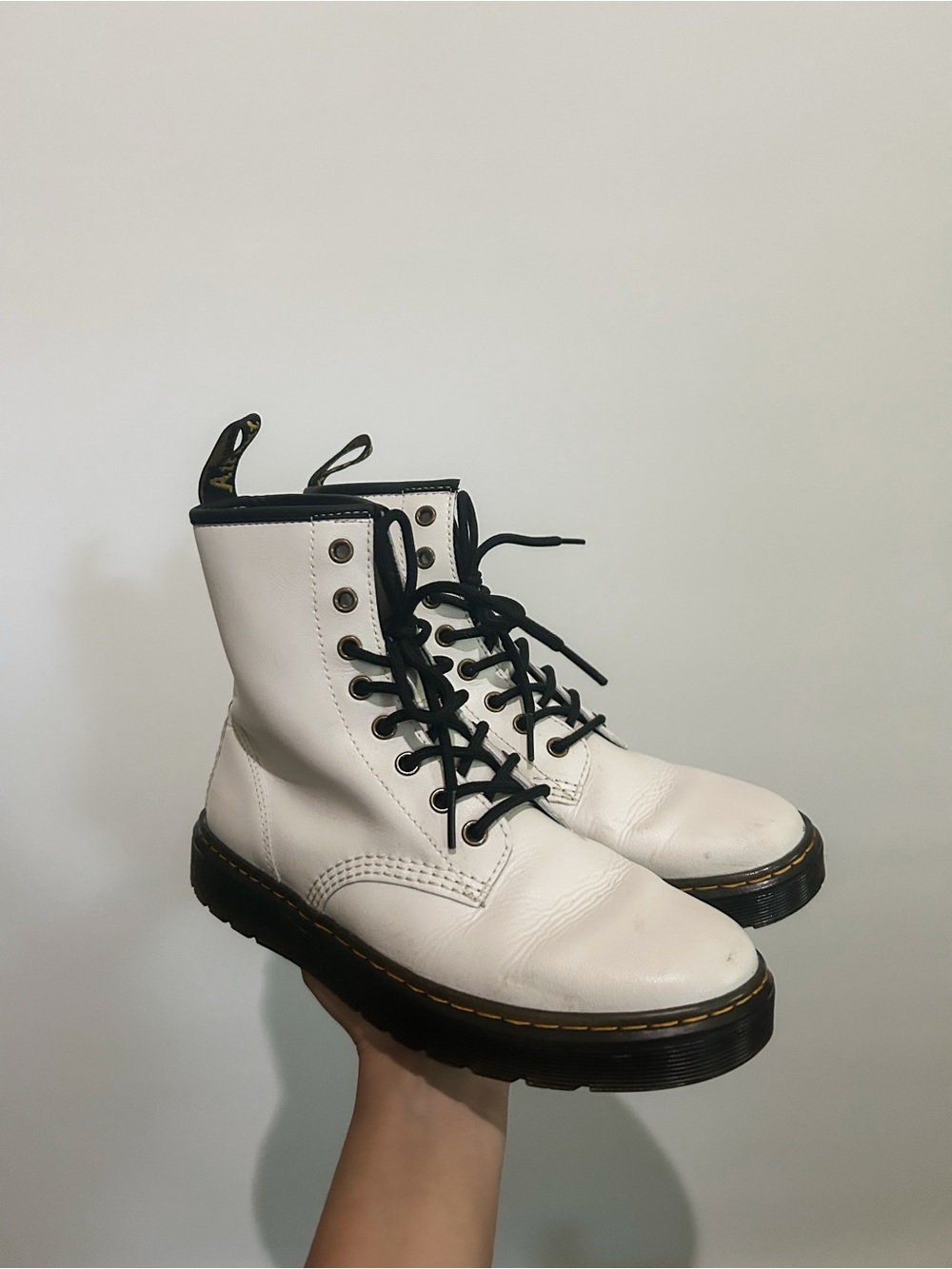 Dr Martens in White (Women’s 8.5)